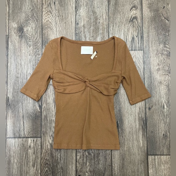 Citizens of Humanity Small Parie‎ Twist Top In Malt Ball NWOT - Picture 2 of 12